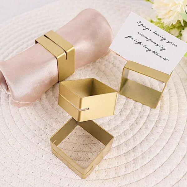 Geometric Napkin Ring and Namecard Holder