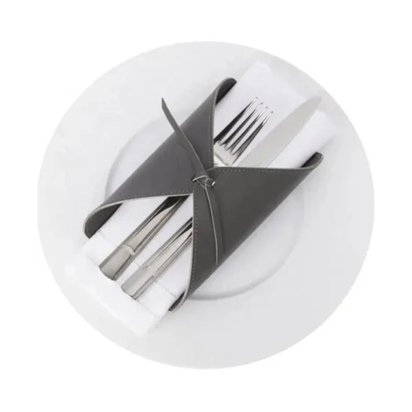 Leather Napkin and Utensil Organiser