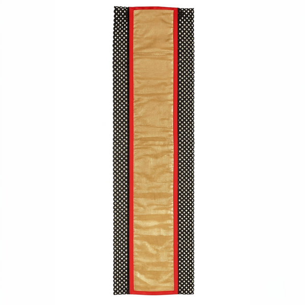 Elegant Gold & Black Designer Table Runner
