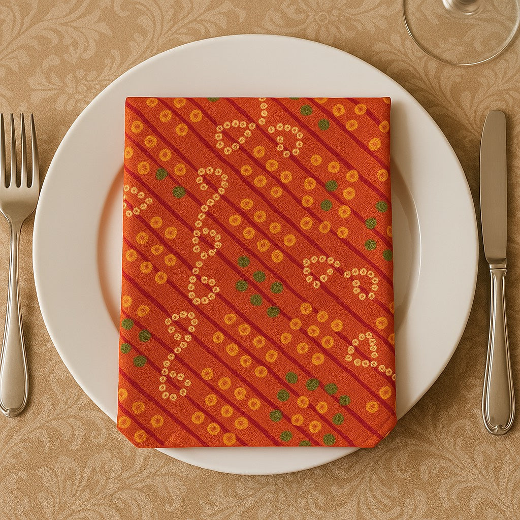 Festive Bandhani Charm Napkins