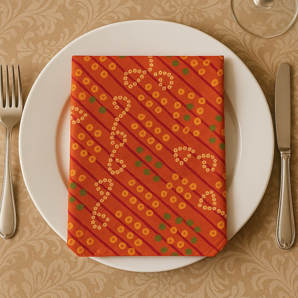 Festive Bandhani Charm Napkins