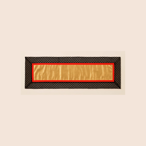 Elegant Gold & Black Designer Table Runner
