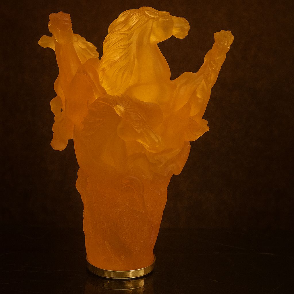 Amber Stallion Glory Vase
