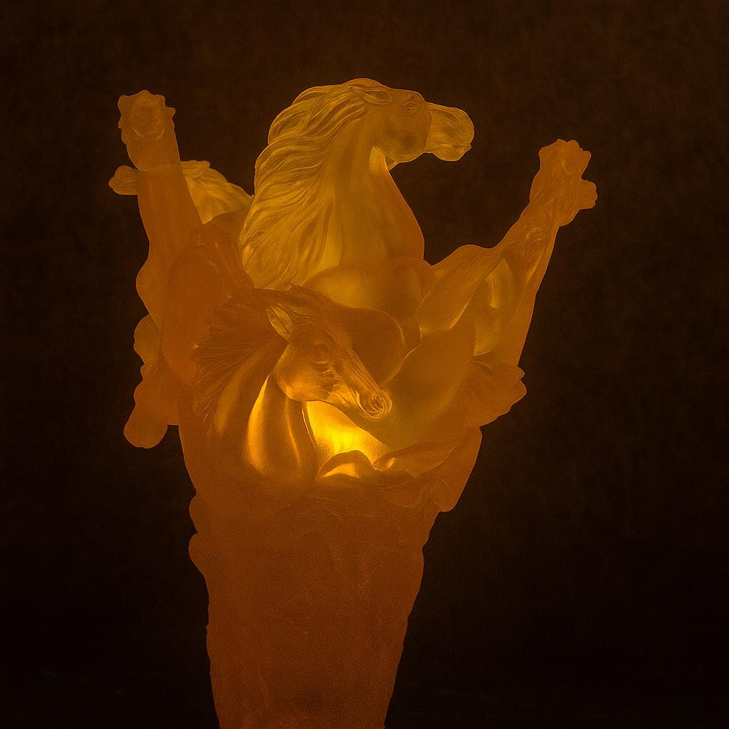 Amber Stallion Glory Vase