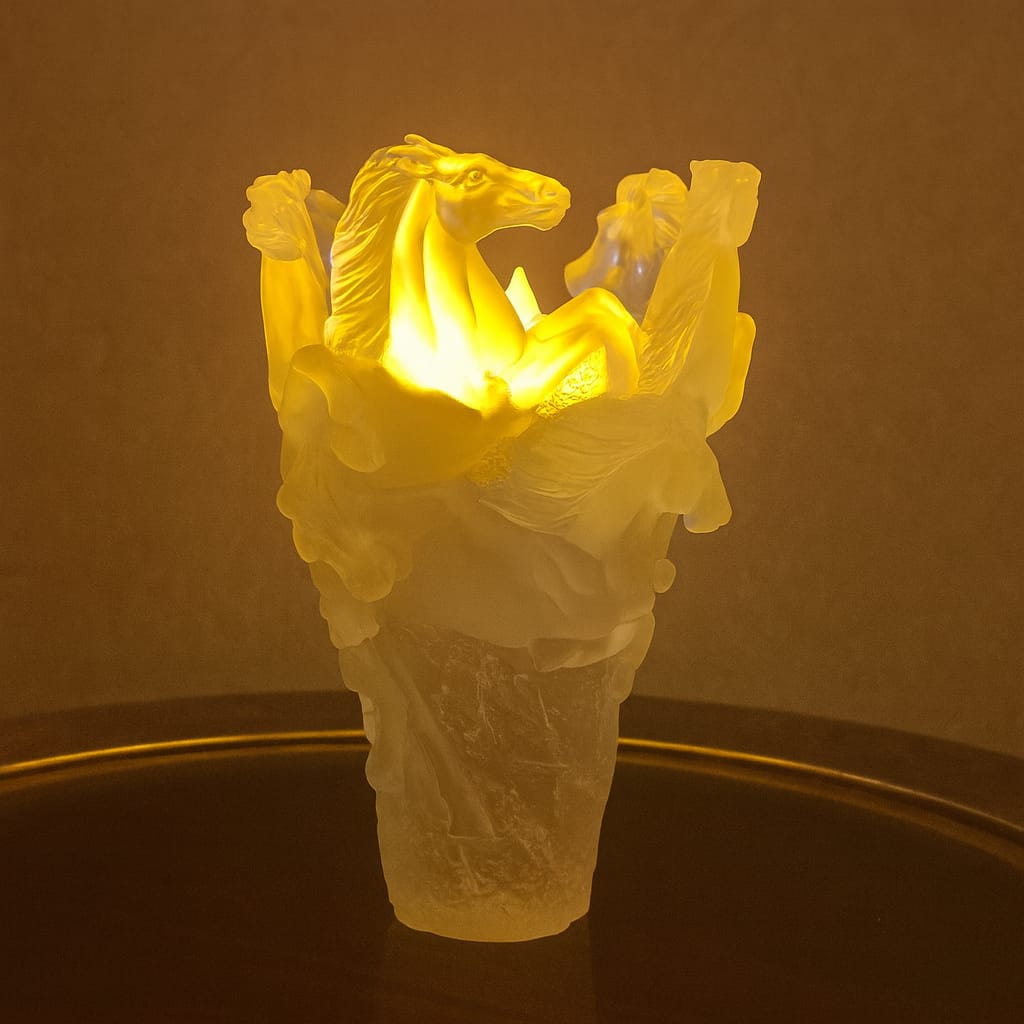 Amber Stallion Glory Vase