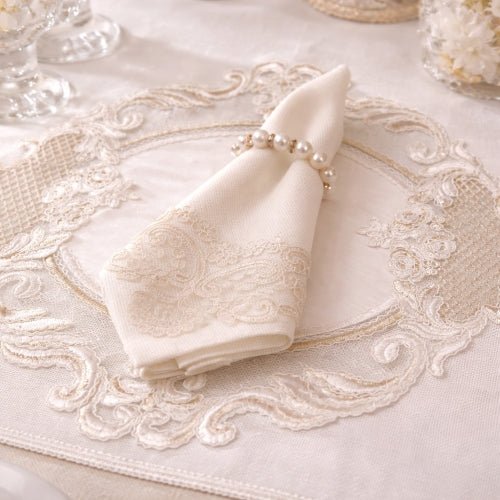 Blanc Heirloom Lace Placemat set