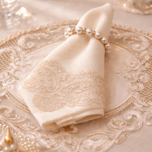 Blanc Heirloom Lace Placemat set
