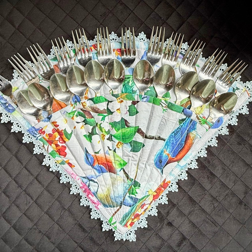 Blossom Fan Cutlery Holder