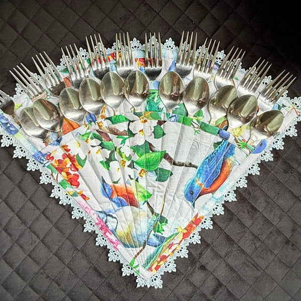 Blossom Fan Cutlery Holder