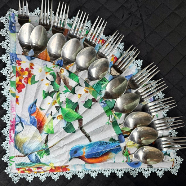 Blossom Fan Cutlery Holder