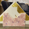 Blush Bloom Lace-Embroidered Tissue Holder