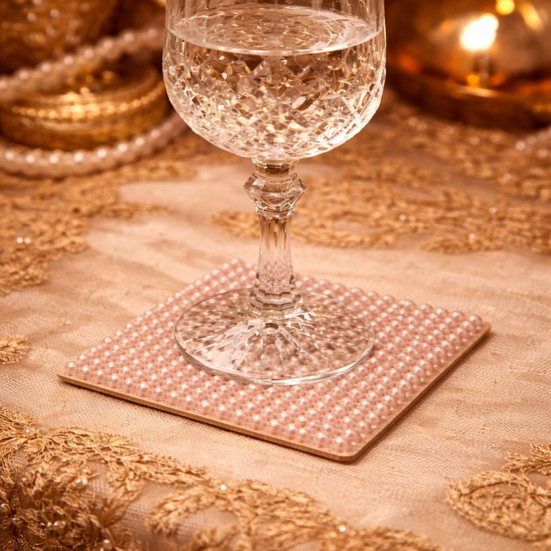 Blush Pearl Luxe Coaster