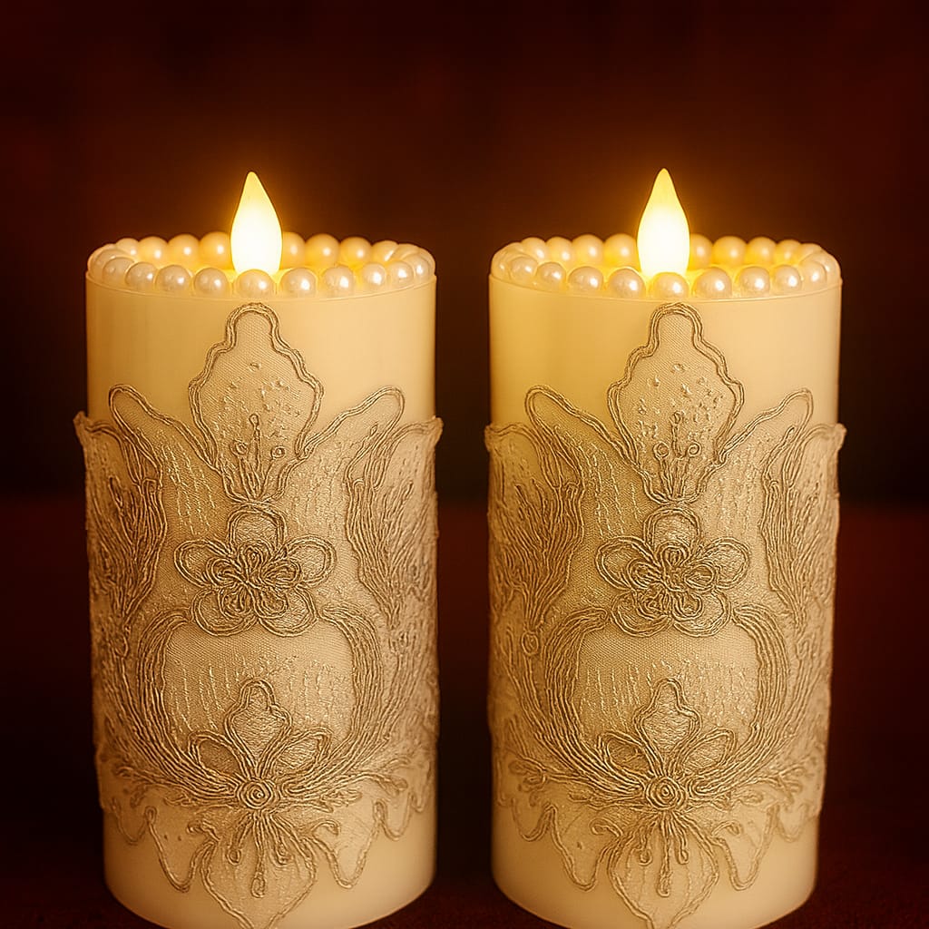 Crown Jewel Pearl Candles