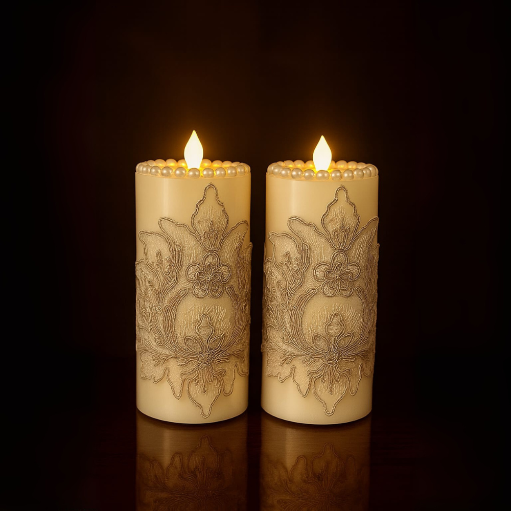 Crown Jewel Pearl Candles