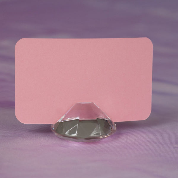 Crystal Diamond Place Card Holder