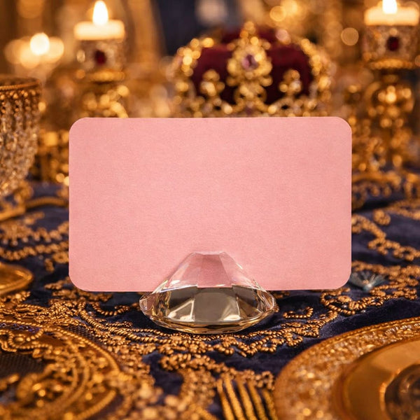 Crystal Diamond Place Card Holder