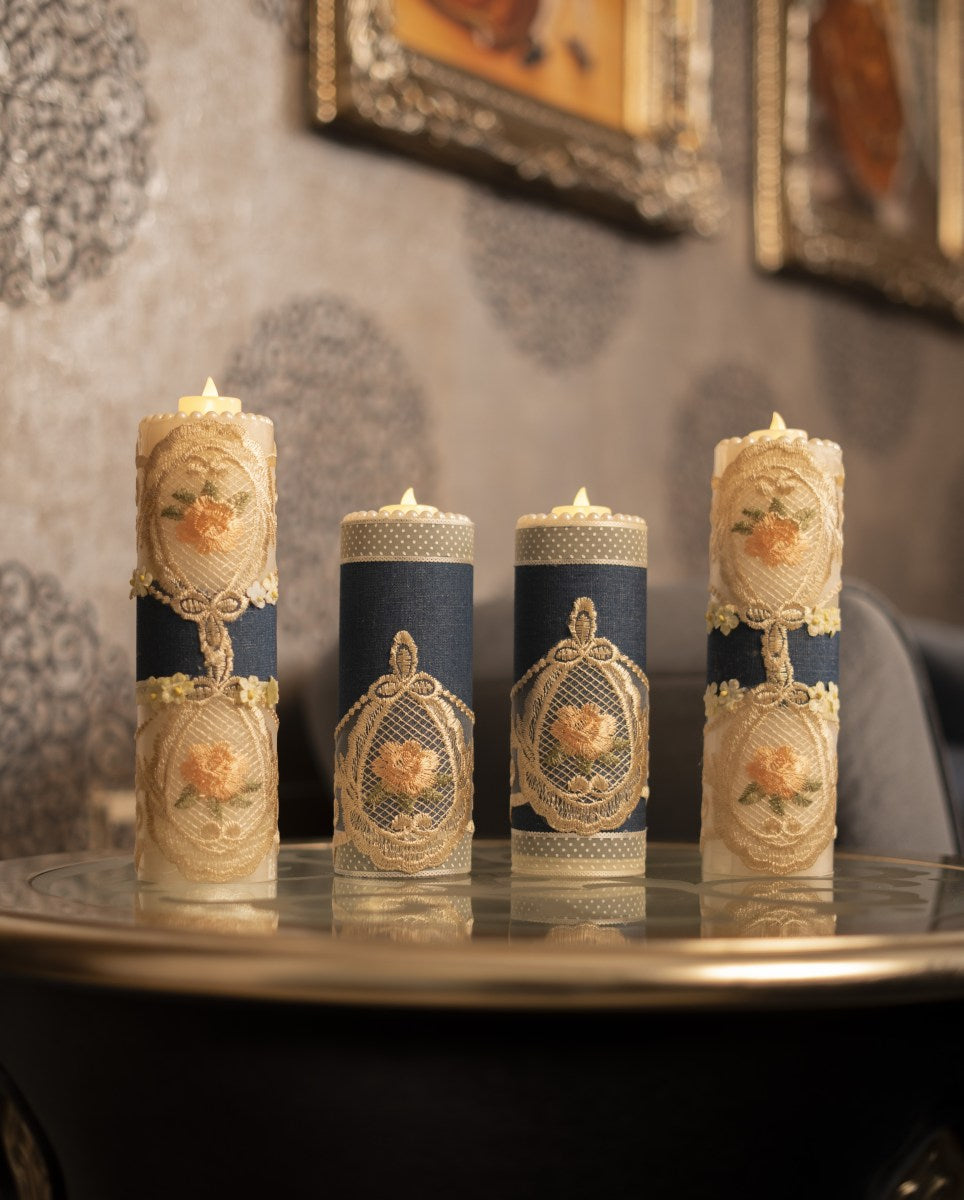 Denim Theme Candles