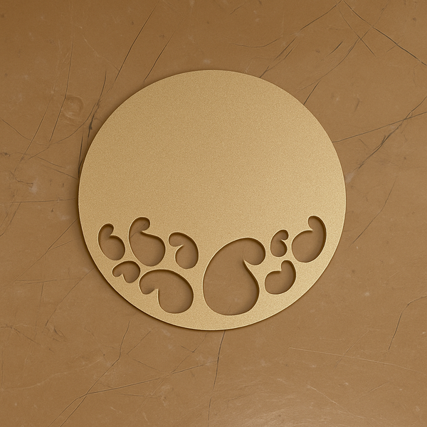 Taj Gold Paisley Coaster