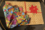 Floral Mat with Vibrant Napkins