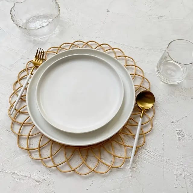 Floral Rattan Placemats