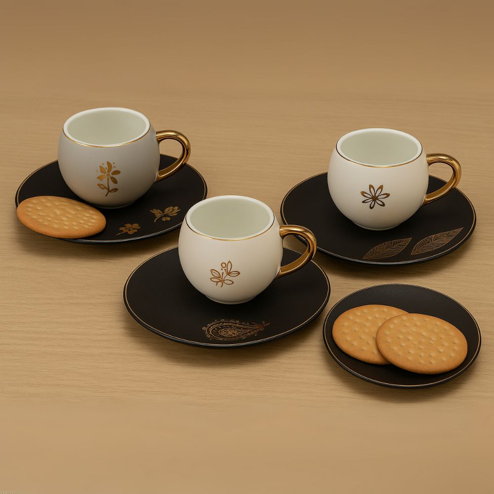 Gold Luxe Tea Set (Set of 8)
