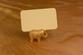 Golden Elephant Name Card Holder