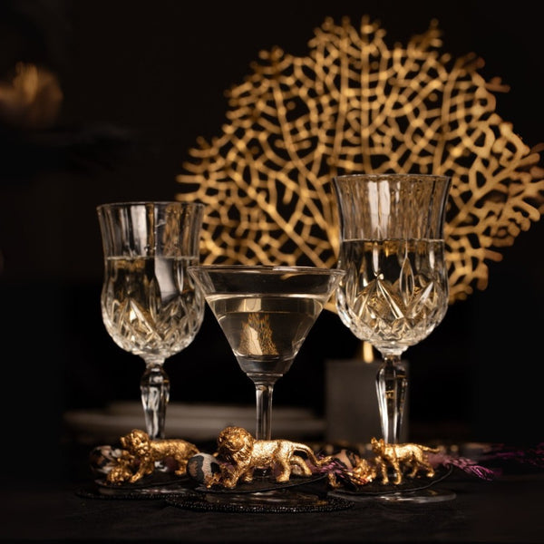 Golden Safari Glass Charm