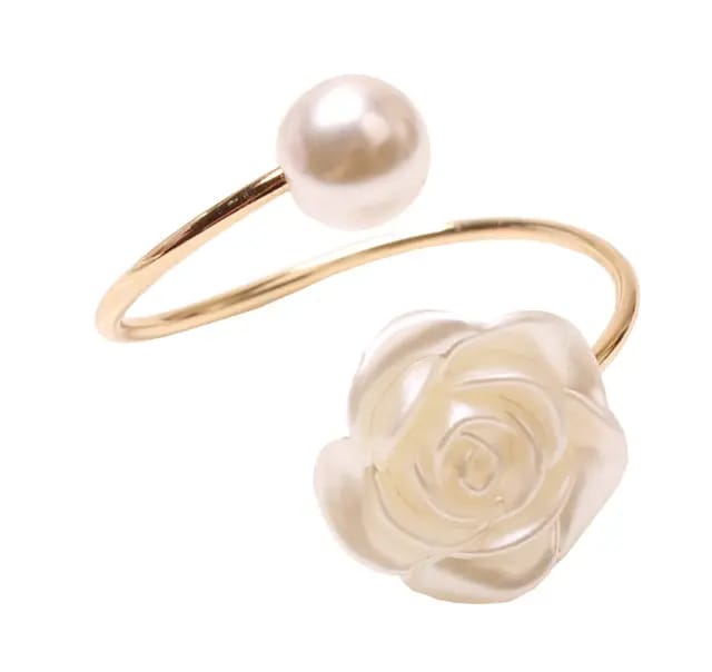 Luxe Rose Pearl Napkin Ring