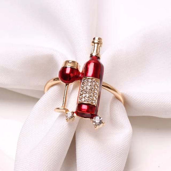 Wine & Dine Napkin Ring