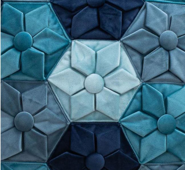 Hexagon Velvet cushion