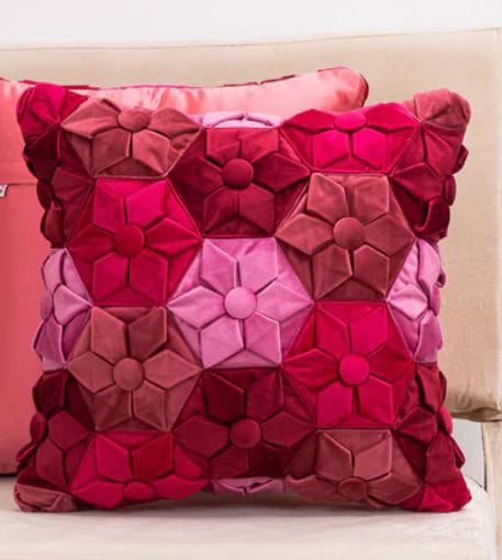 Hexagon Velvet cushion