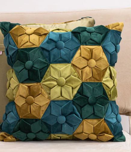 Hexagon Velvet cushion