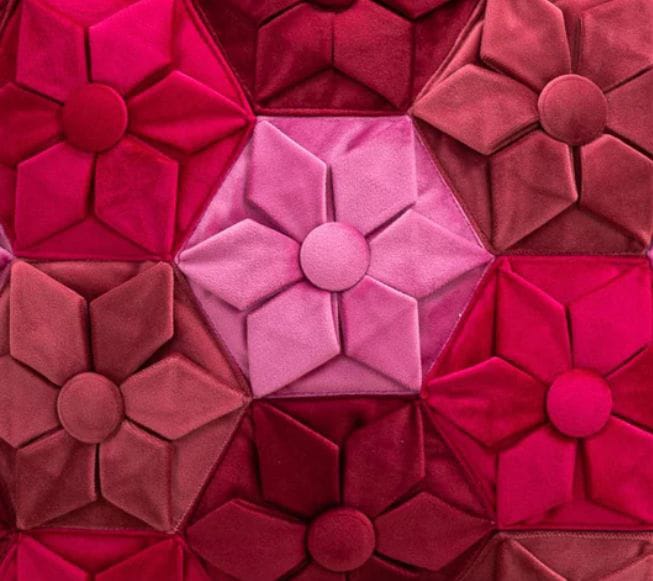 Hexagon Velvet cushion
