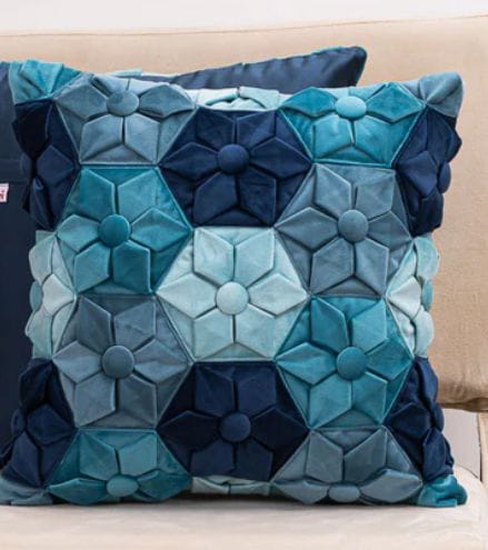 Hexagon Velvet cushion