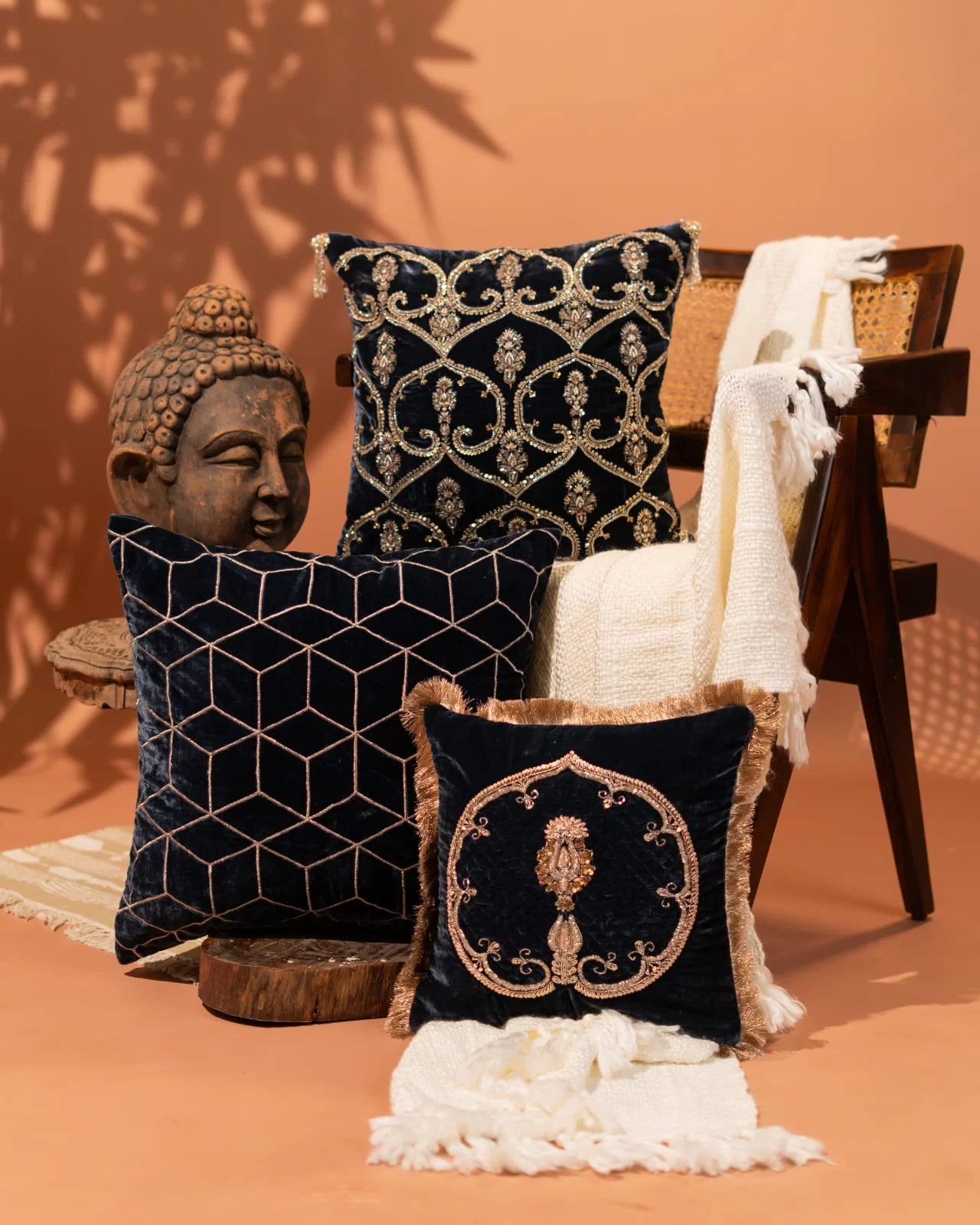 Midnight Majesty Cushion Cover