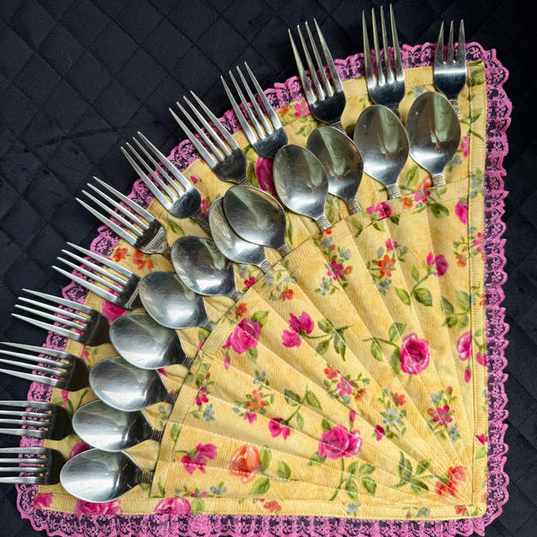 Irca Floral Cutlery Holder