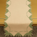 Leaf Whisper Linen Runner