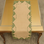 Leaf Whisper Linen Runner