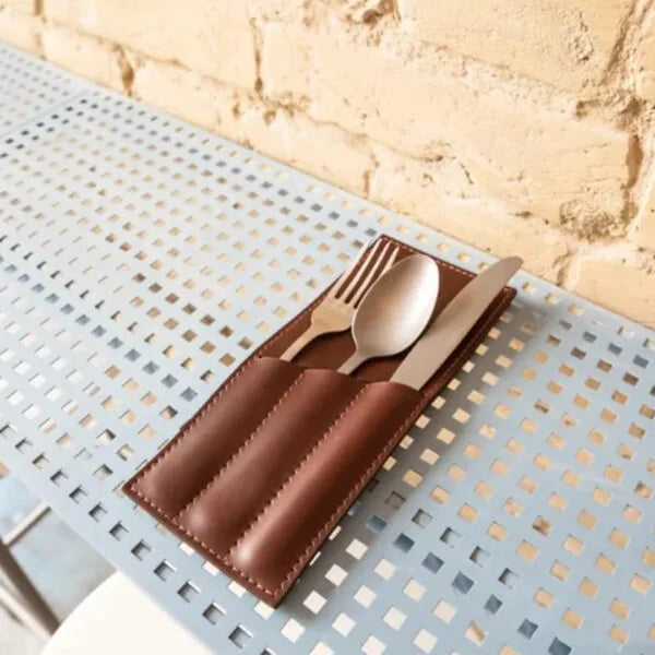 Leather Cutlery Holder