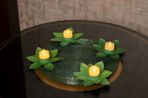 Lotus Elegance LED Tealight Holder