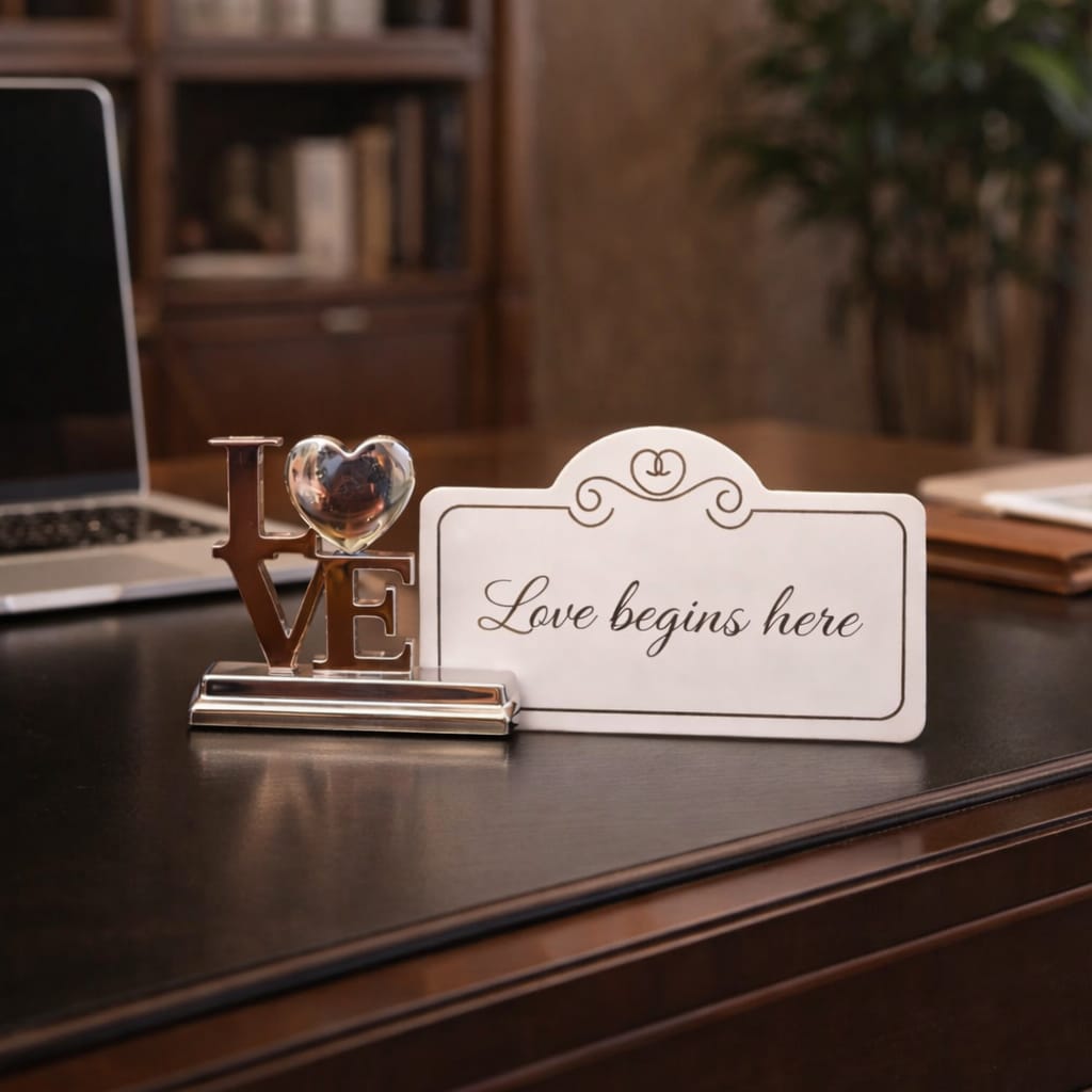 Love on the Table - Menucard Holder