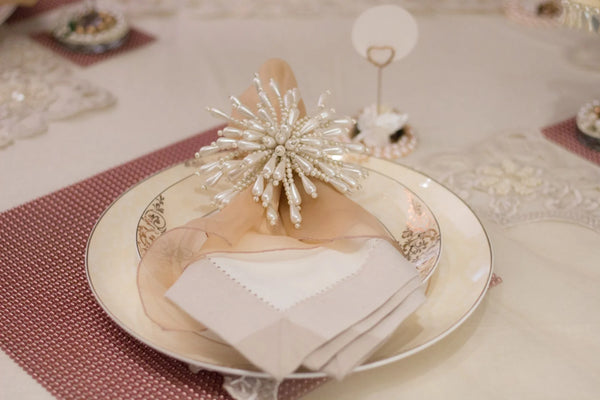 Blooming Pearl Napkin Rings