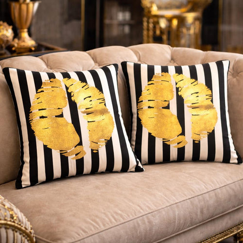 Monarch Noir Cushion Covers