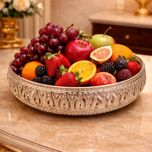 Noor Crest Silver Tray