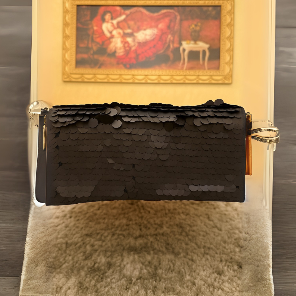 Obsidian Noir Sequin Runner