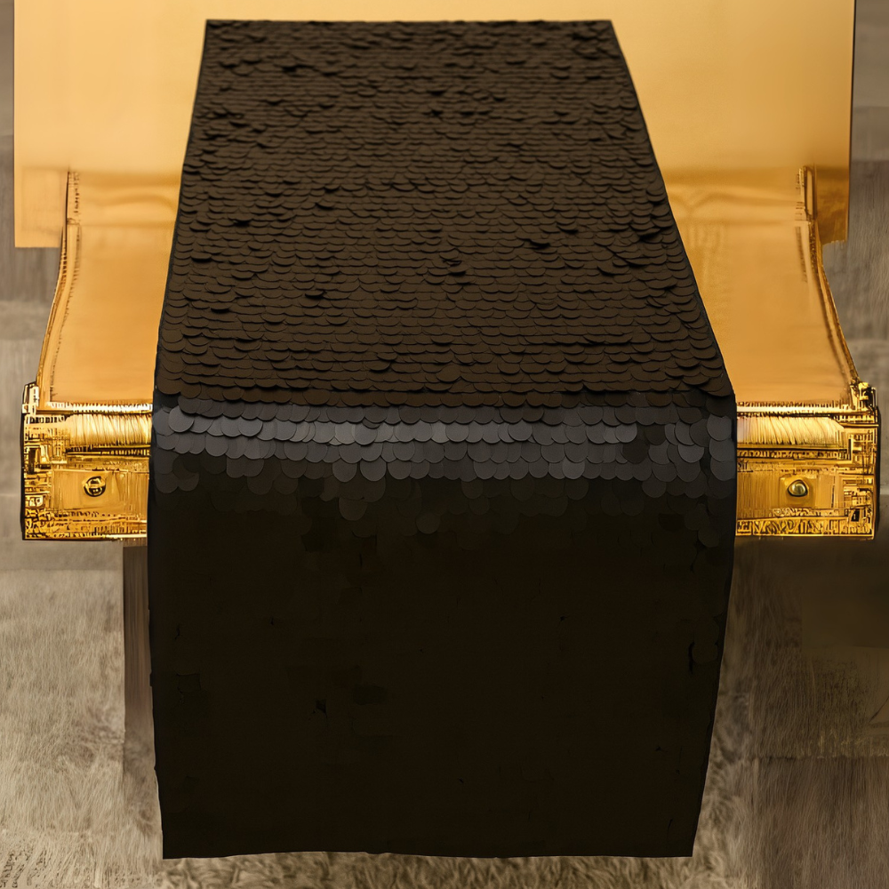 Obsidian Noir Sequin Runner