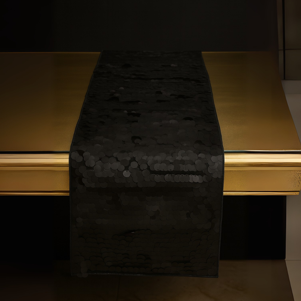 Obsidian Noir Sequin Runner