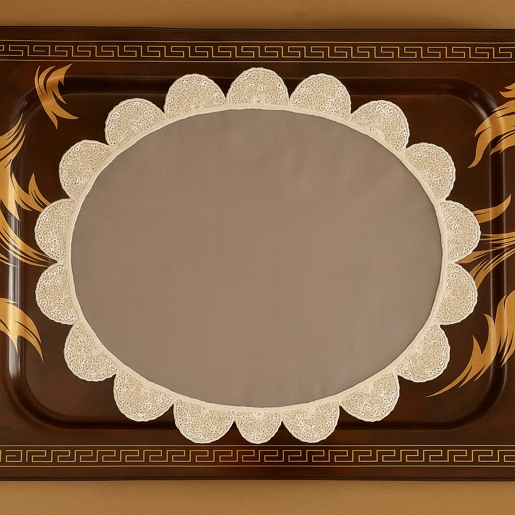 Opulent Ivory Tray Cover