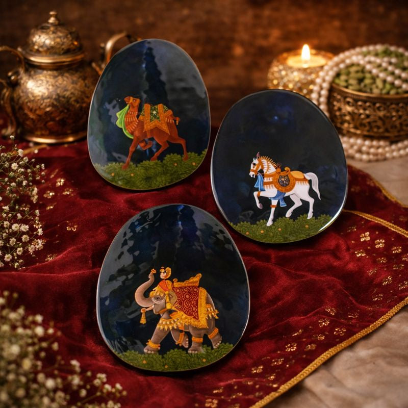 Oval Trivets - The Blue Royalty