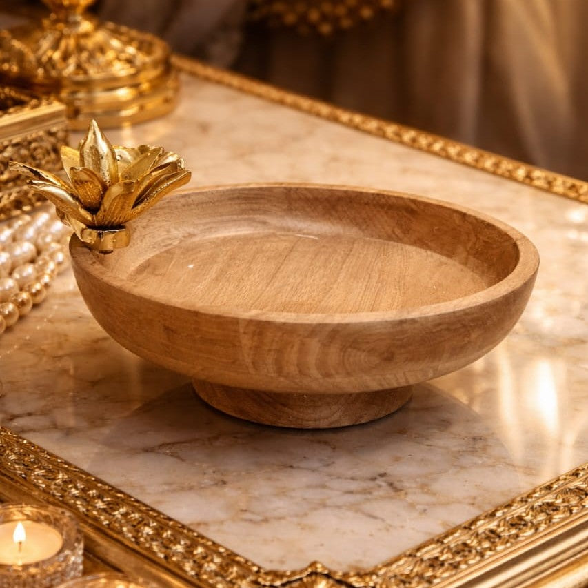 Padma Aura Wooden Bowl